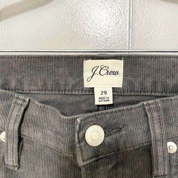 J.Crew Coal Gray Vintage Straight Pants in Garment-dyed Corduroy Classic Preppy - Picture 3 of 8